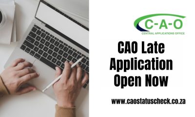 CAO Late Application Open Now