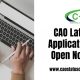 CAO Late Application Open Now