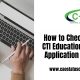 How to Check Your CTI Education Group Application Status