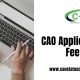 CAO Application Fee