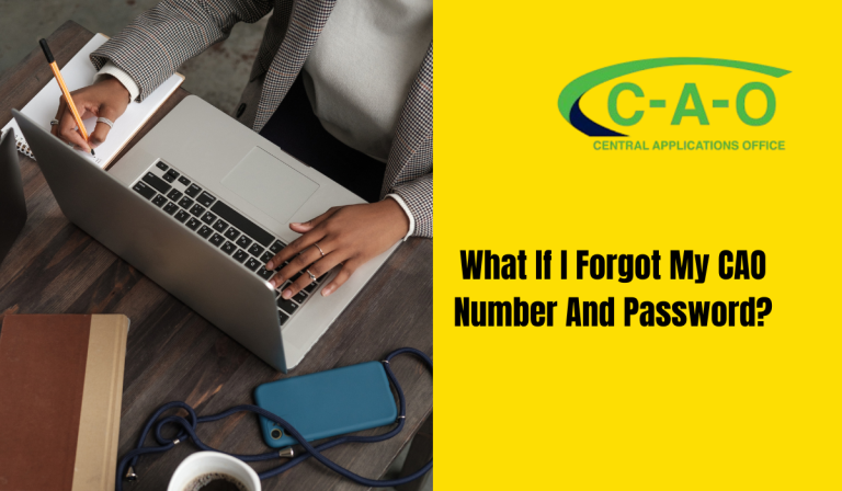 What If I Forgot My CAO Number And Password?