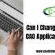 Can I Change My CAO Application?