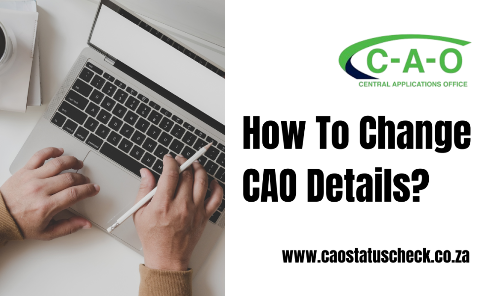 How To Change CAO Details?