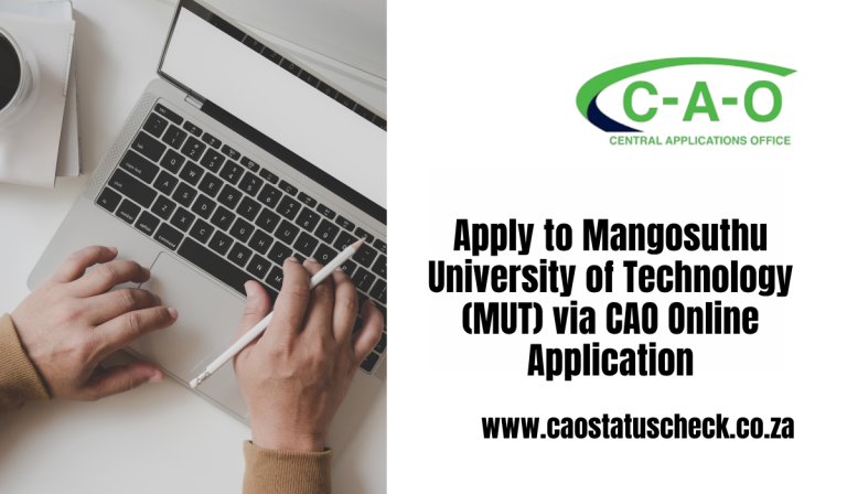 Apply to Mangosuthu University of Technology (MUT) via CAO Online Application