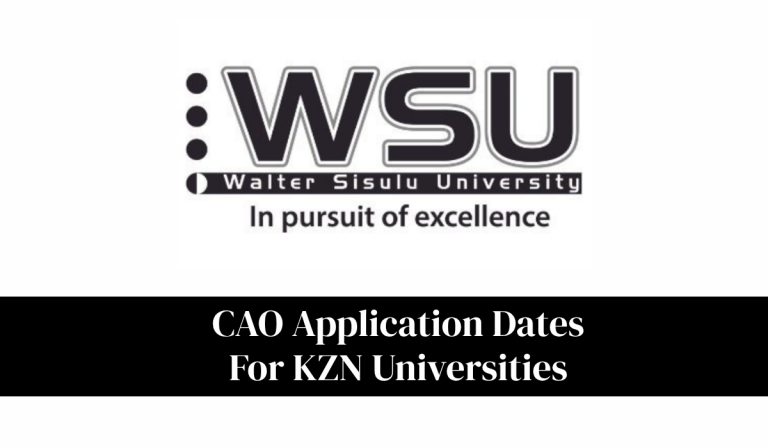 CAO Application Dates For KZN Universities 2027: Complete Guide