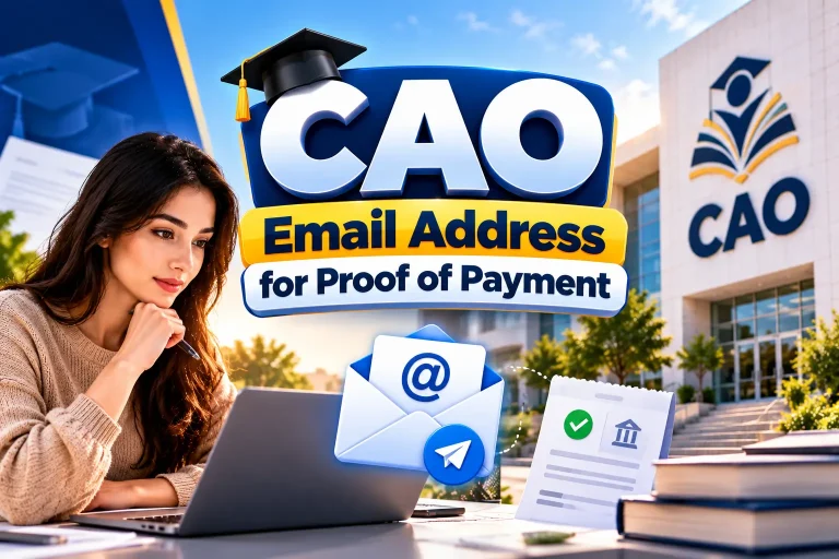 CAO Email Address for Proof of Payment: Official Email, Steps, Fees, and Contact Details