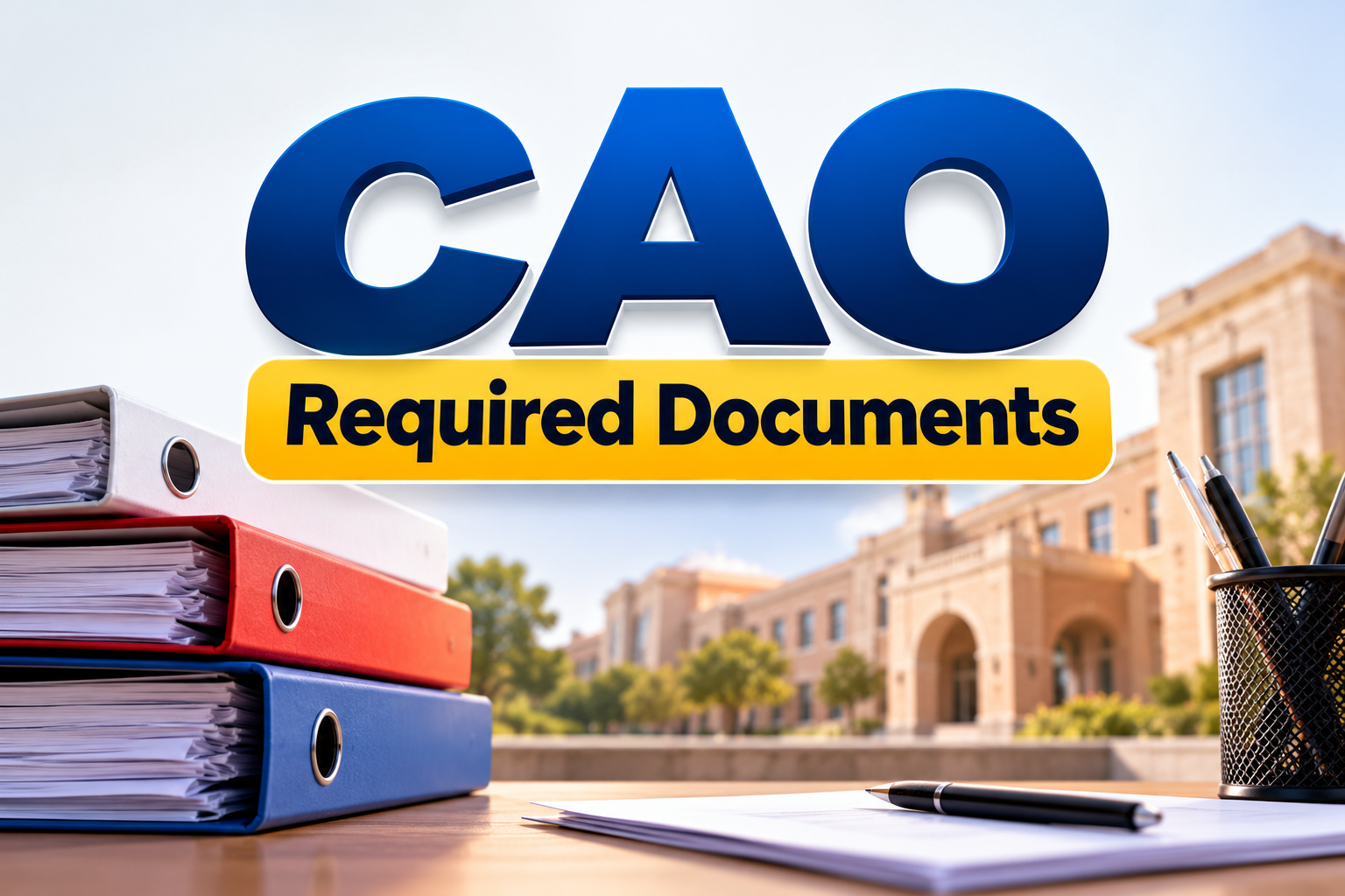 CAO Required Documents